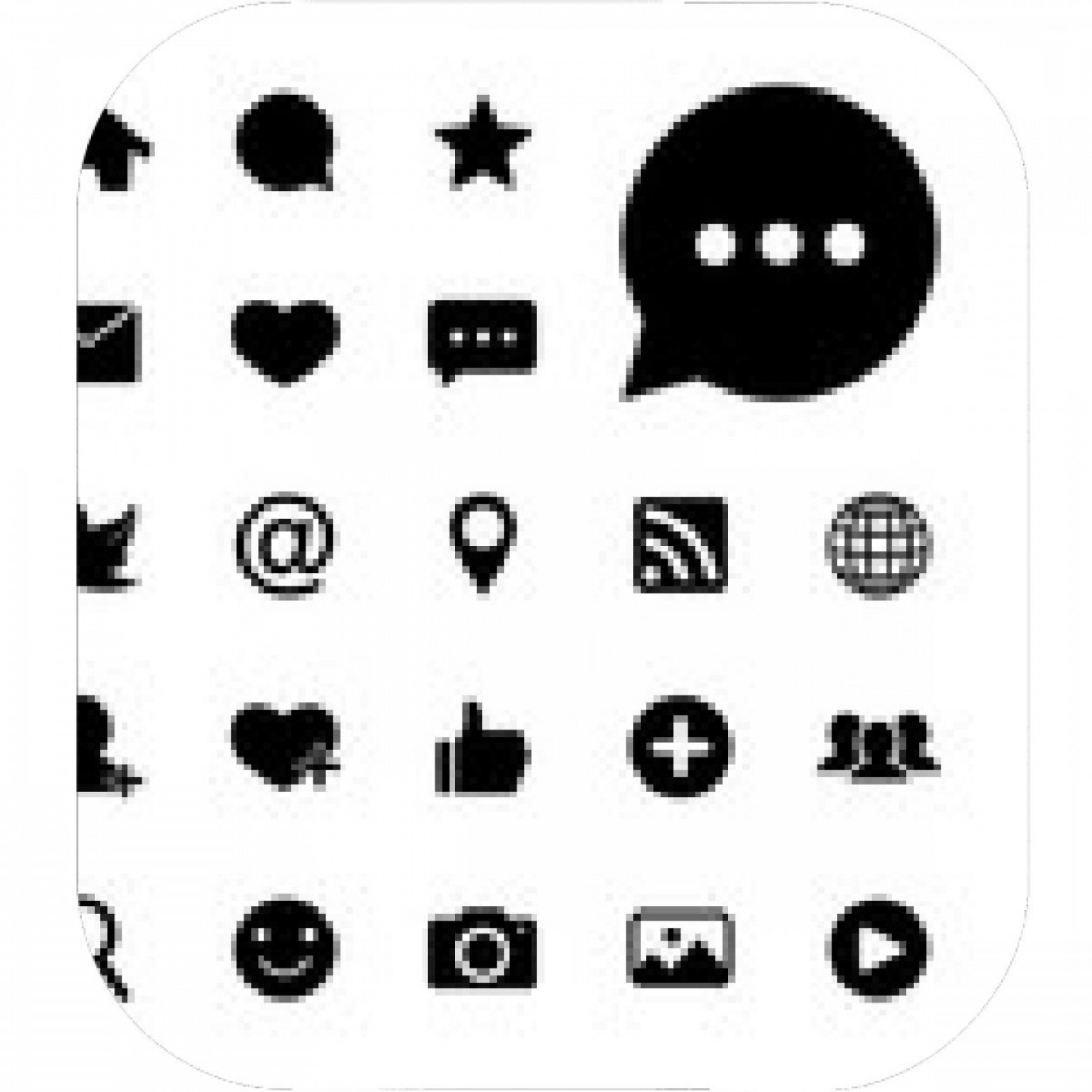 1728x1728 Social Network Icon Social Media Icons Vector Illustration