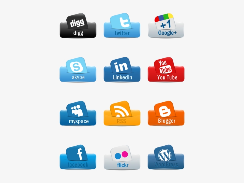 820x617 Social Networks Icons Png
