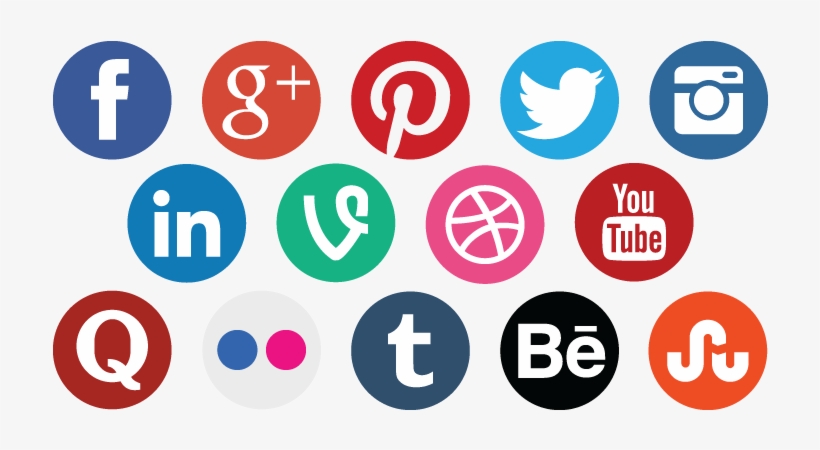 820x450 Social Media Icons Png Transparent Group Hd Png