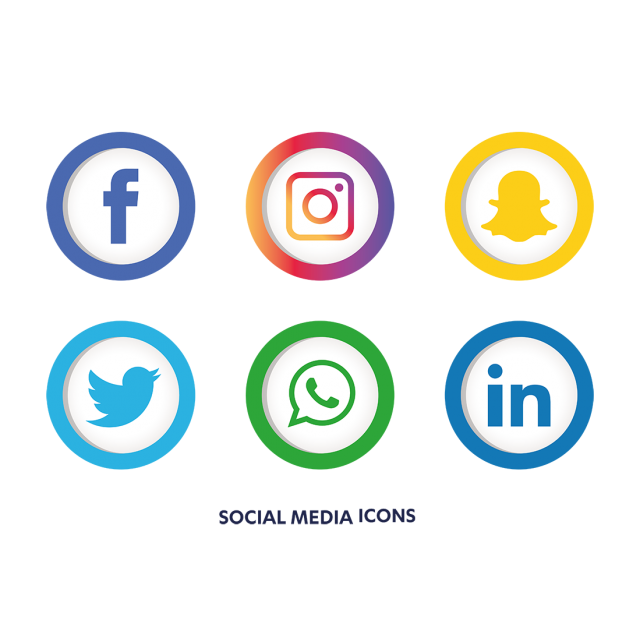 640x640 Social Media Icons Set, Social Media Icons, Social Media, Social
