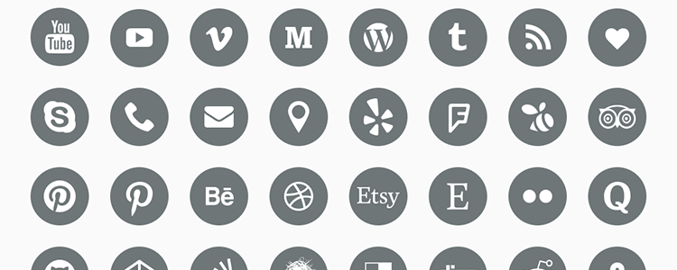 750x300 The Top Free Social Media Icon Sets