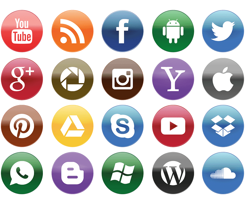 Social Network Icons Vector at Vectorified.com | Collection of Social ...