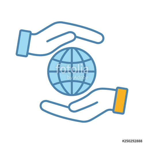 500x500 Corporate Social Responsibility Color Icon Stock Image