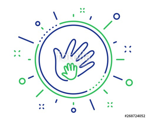 500x405 Hand Line Icon Social Responsibility Sign Honesty, Collaboration