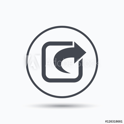 500x500 Share Icon Send Social Media Information Symbol Circle Button