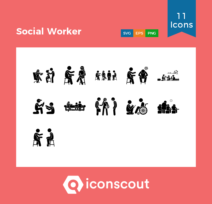 735x710 Social Worker Icon Pack