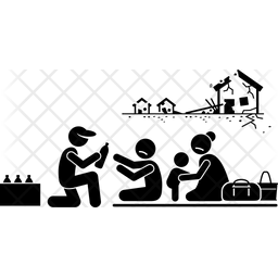 256x256 Social Worker Icon Of Glyph Style