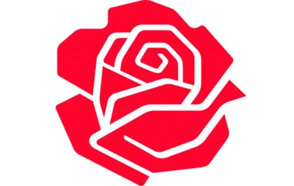 586x372 Roses Tat Political Logos, Rose Icon, Democratic