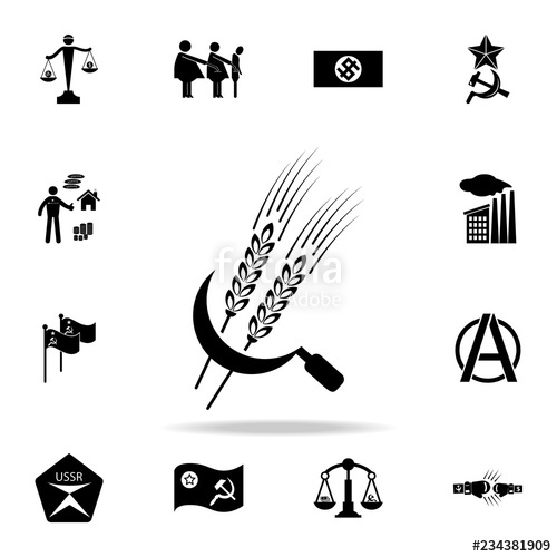 500x500 Ear And Sickle Icon Detailed Set Of Communism And Socialism Icons