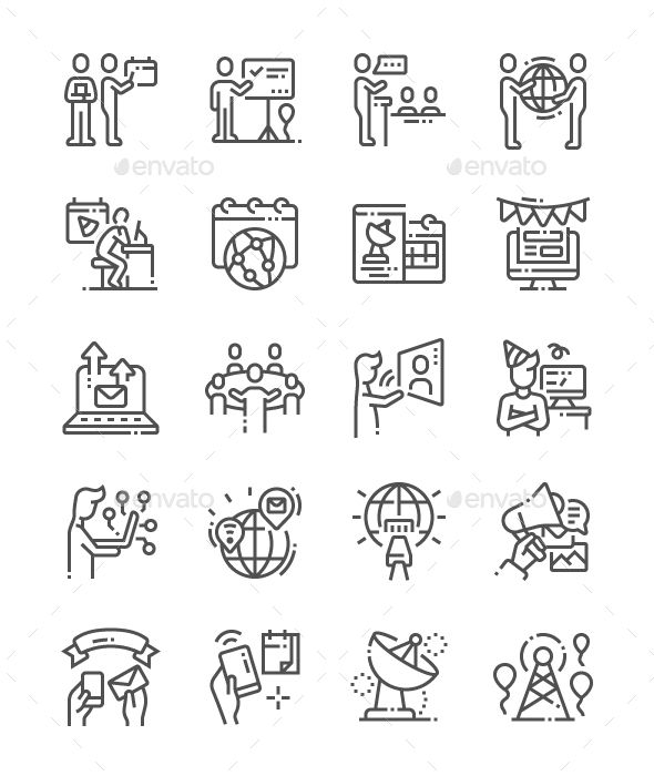 World Information Society Day Line Icons Fully Customisable Set 590x700 World Information Society Day Line Icons Fully Customisable Set