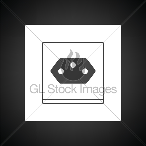 500x500 Swiss Electrical Socket Icon Gl Stock Images