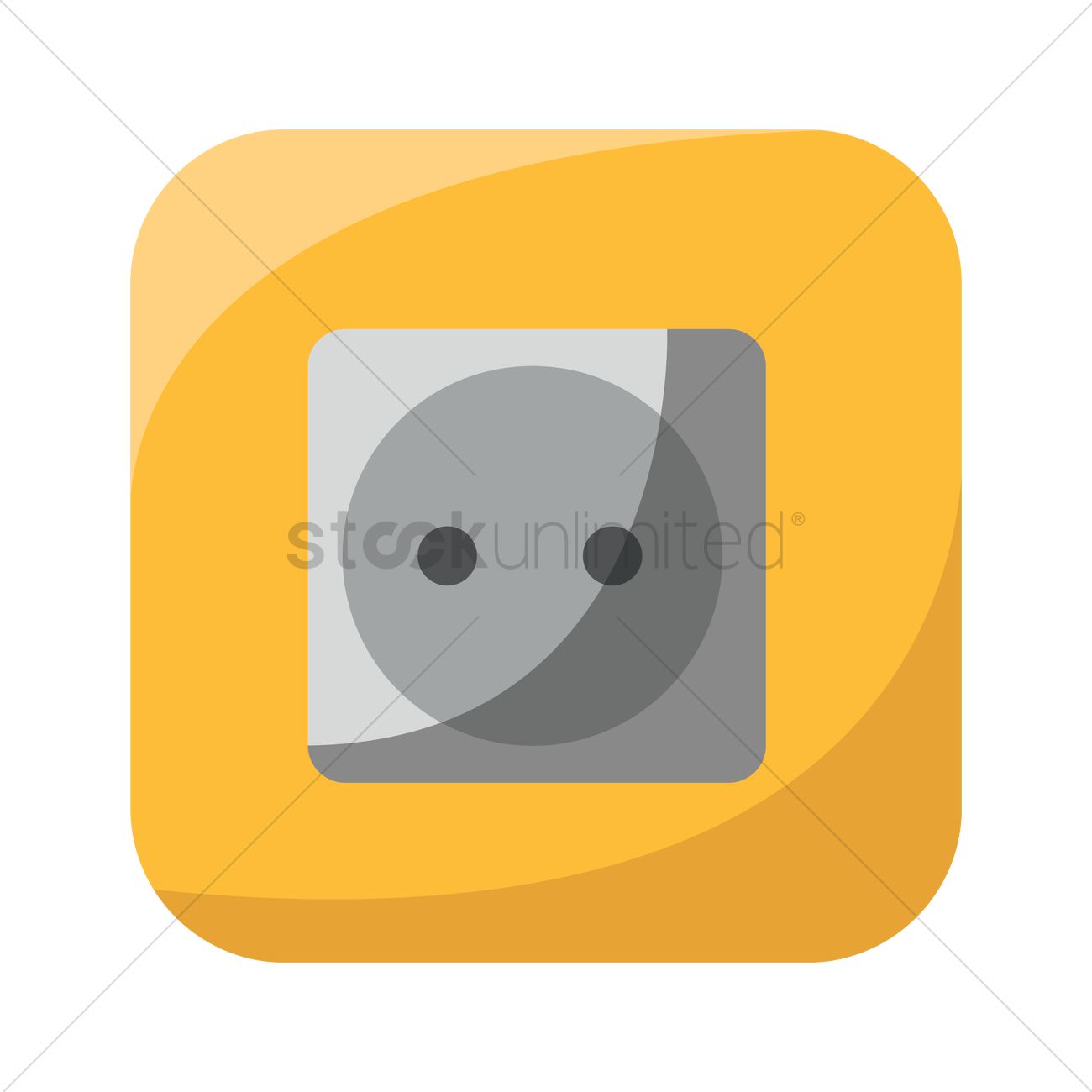 1300x1300 Wall Socket Icon Vector Image