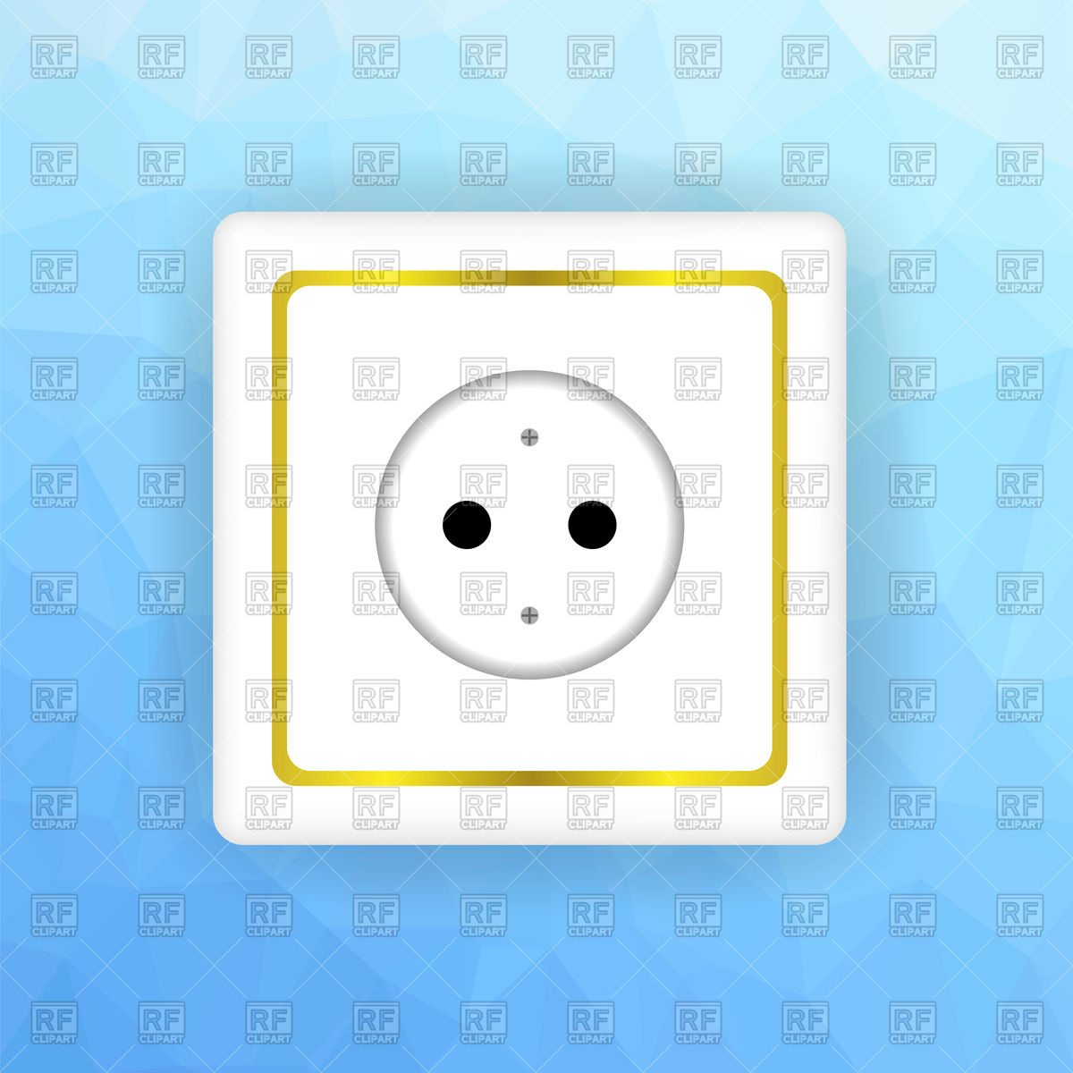 1200x1200 White Socket Icon Vector Image Of Objects