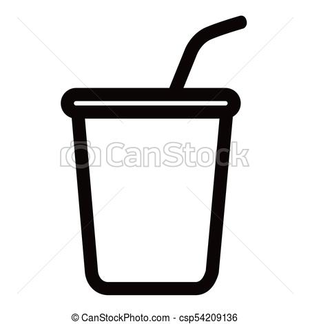 450x470 Isolated Soda Icon Fast Food Vector Illustration Design