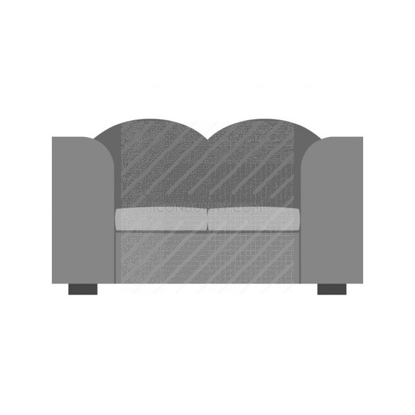 600x600 Sofa Greyscale Icon