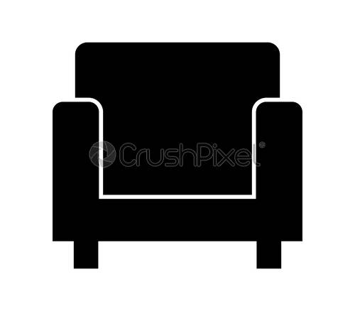 500x438 Sofa Icon, Stock Vector Crushpixel