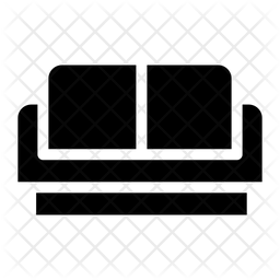 256x256 Sofa Icon Of Glyph Style