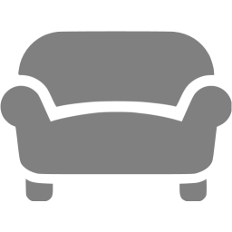 256x256 Gray Sofa Icon