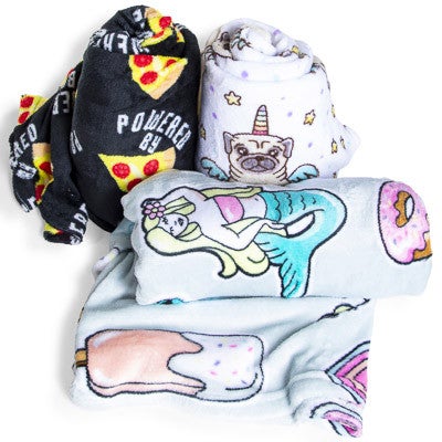 400x400 Warm Snuggly Super Soft Icon Printed Blanket X Five