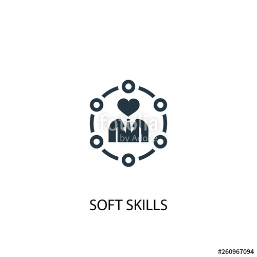 500x500 Soft Skills Icon Simple Element Illustration Soft Skills Concept