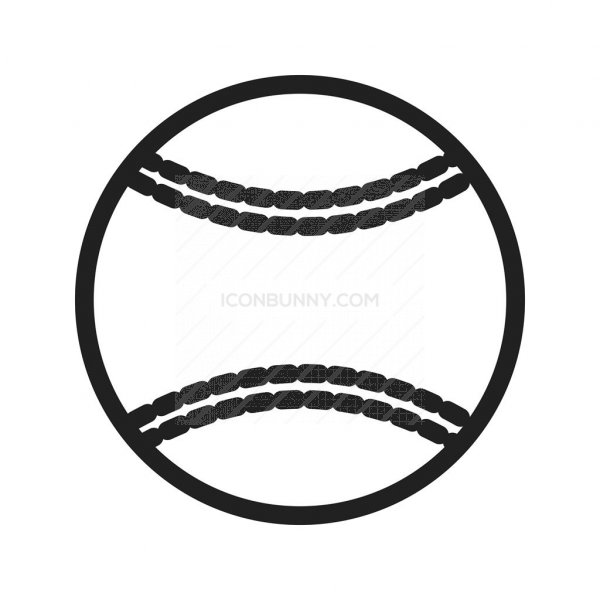 600x600 Softball Line Icon