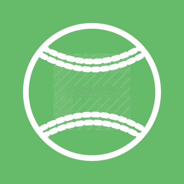 600x600 Softball Line Multicolor Bg Icon