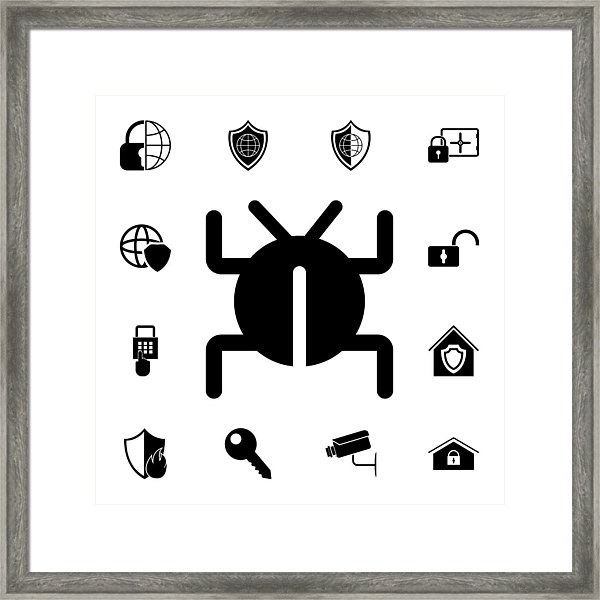 600x600 Software Bug Or Program Bug Icon Set Of Cybersecurity Icons