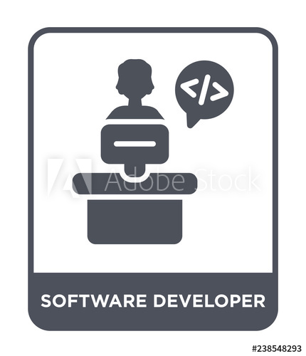 430x500 Software Developer Icon Vector