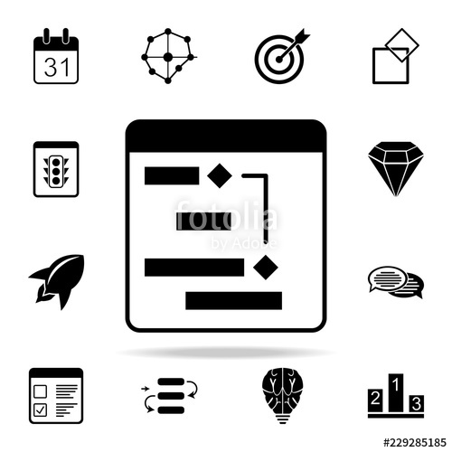 500x500 Project Plan Icon Software Development Icons Universal Set