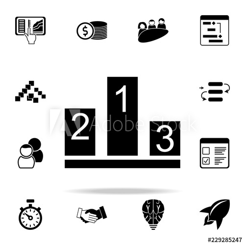 500x500 Success Pedestal Icon Software Development Icons Universal Set