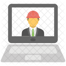 256x256 Software Engineer Icon Of Flat Style