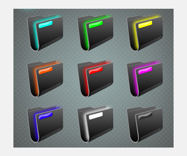 folder icon pack silver free download