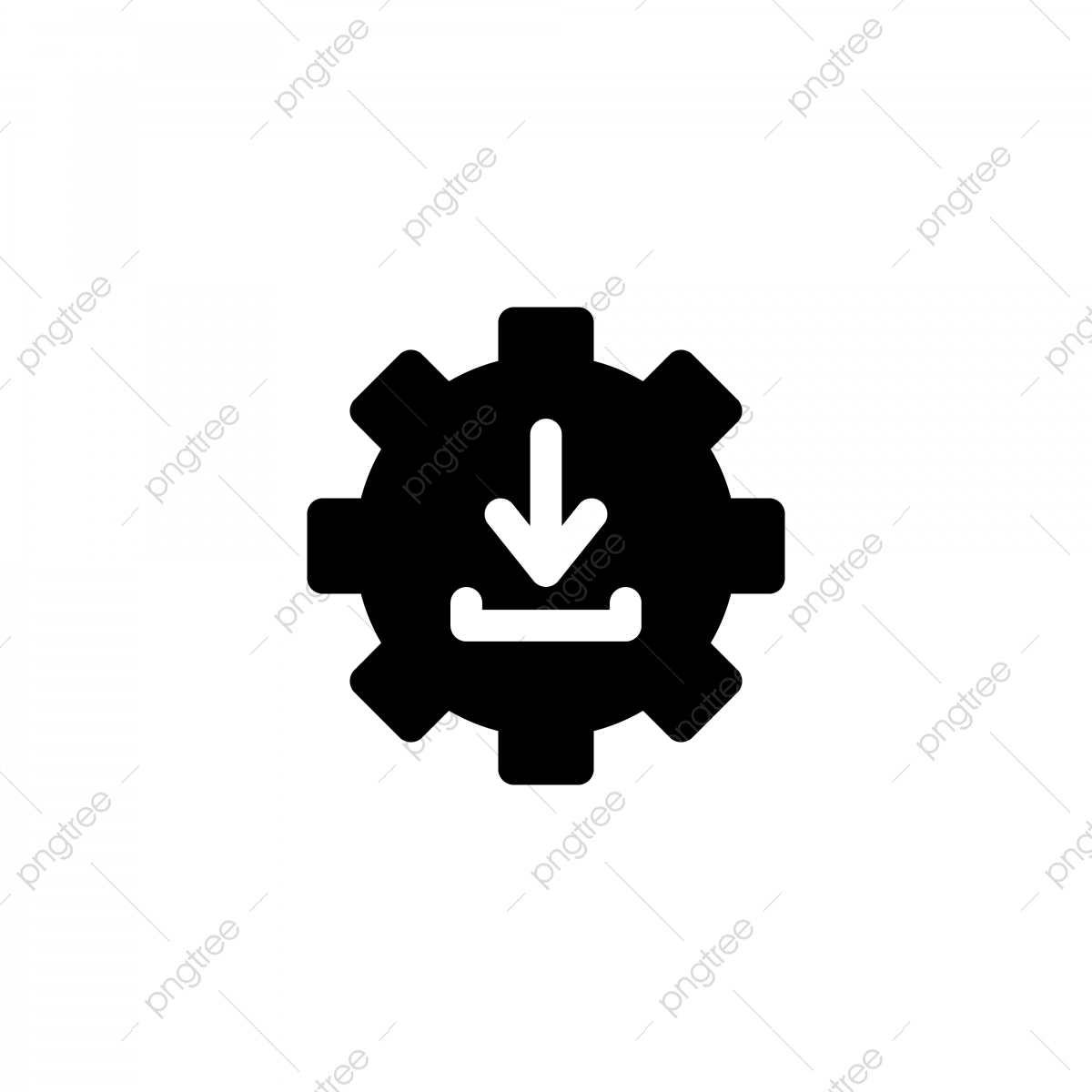 1200x1200 Download Icon With Glyph Style Vector Illustration Download