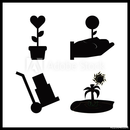 Soil Icon Vector Illustration Soil Set Wheelbarrow And Island 500x500 Soil Icon Vector Illustration Soil Set Wheelbarrow And Island