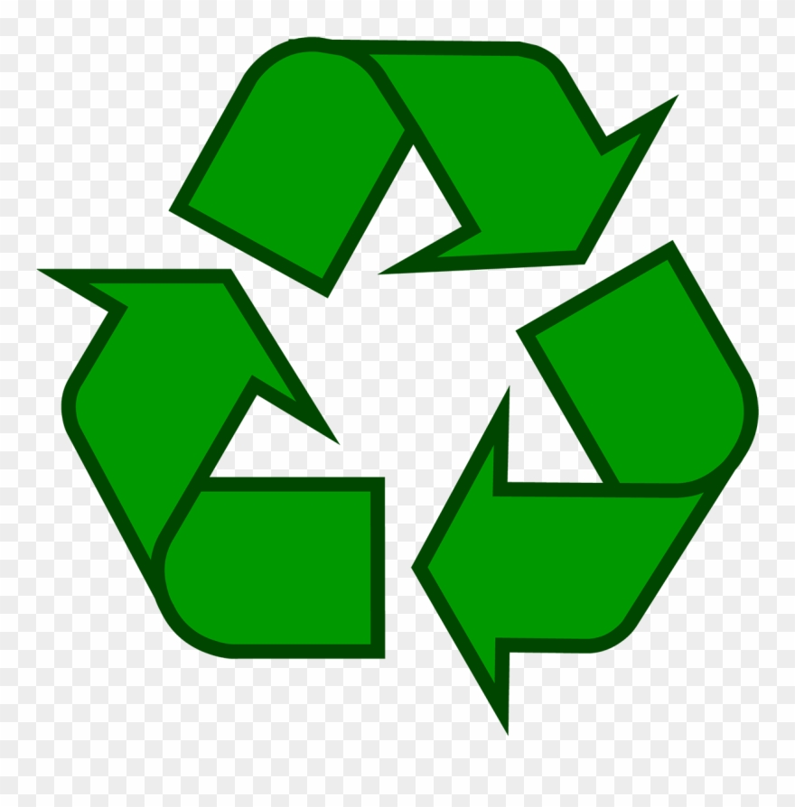 880x894 Recycling Symbol Icon Outline Sol