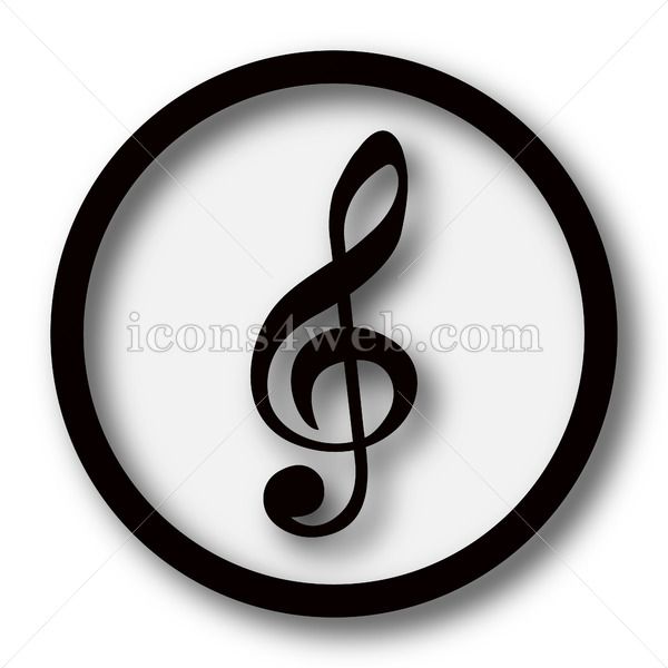 600x600 Sol Key Music Symbol Simple Icon Sol Key Music Symbol Simple