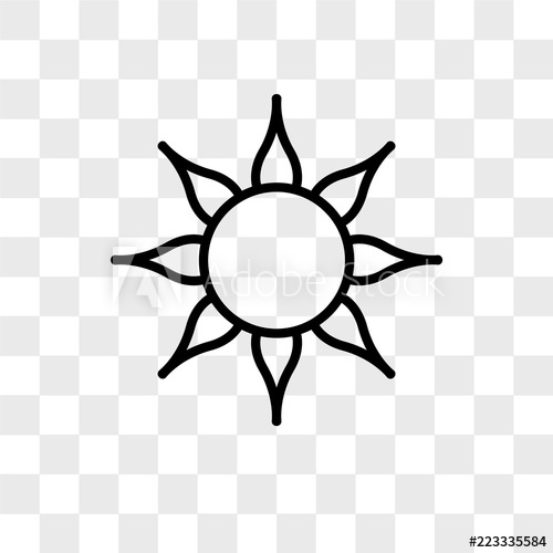 500x500 Sol Vector Icon Isolated On Transparent Background, Sol Logo