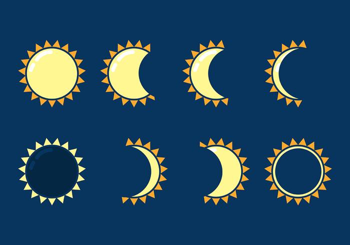 Solar Eclipse Icon Vector 700x490 Solar Eclipse Icon Vector