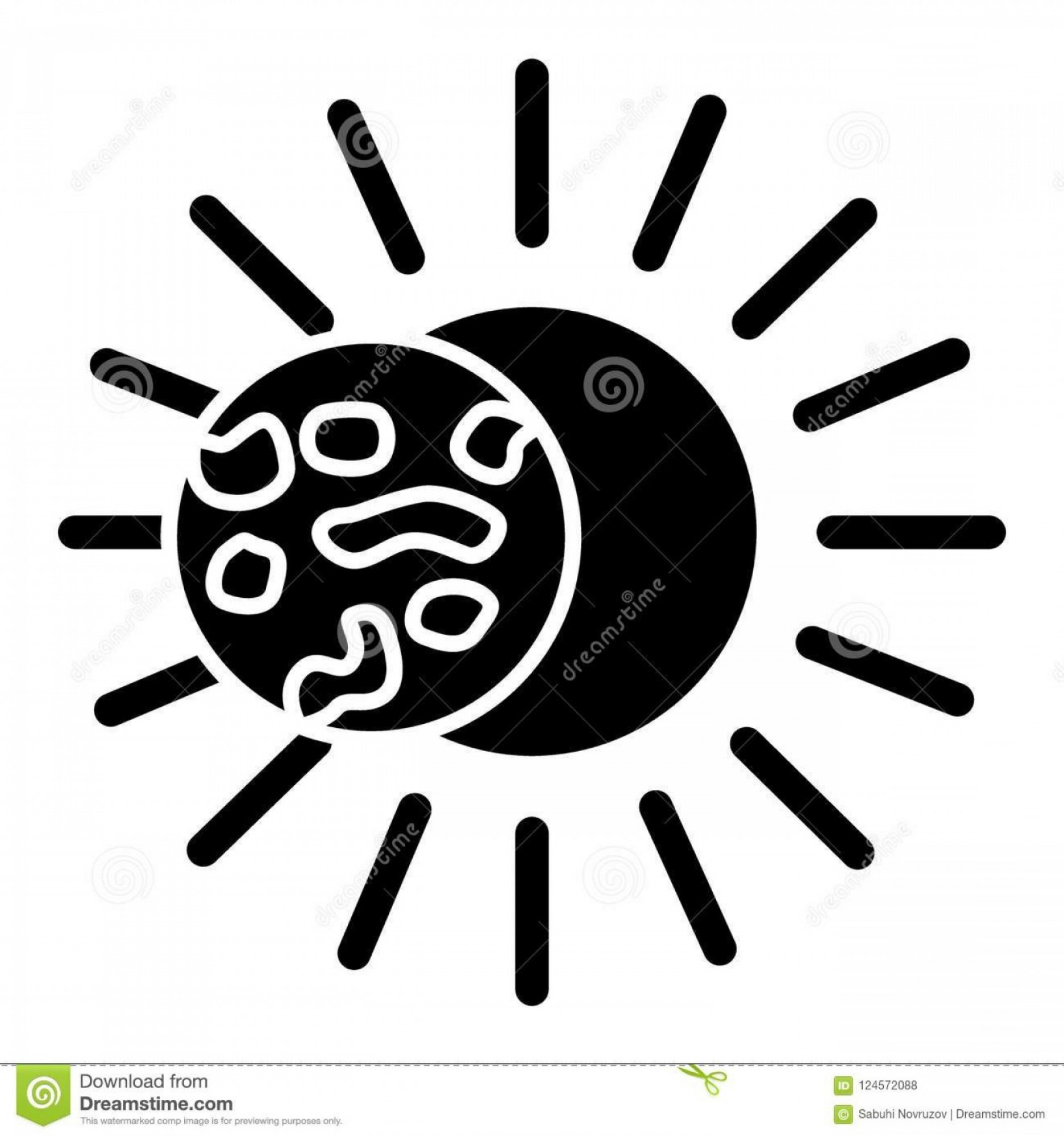 Solar Eclipse Solid Icon Total Eclipse Vector Illustration 1872x2001 Solar Eclipse Solid Icon Total Eclipse Vector Illustration