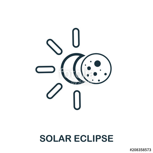 Solar Eclipse Icon Flat Style Icon Design Ui Illustration 500x500 Solar Eclipse Icon Flat Style Icon Design Ui Illustration