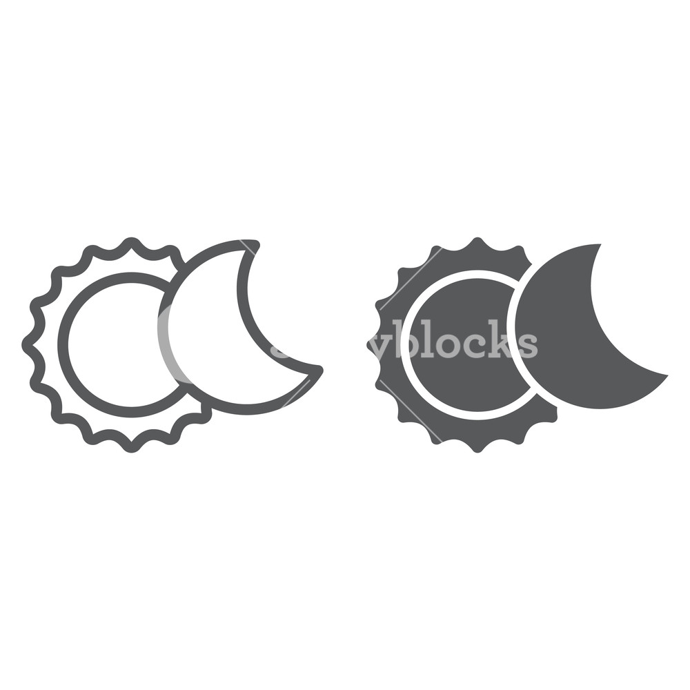 Eclipse Line And Glyph Icon, Space And Astronomy, Solar Eclipse 1000x1000 Eclipse Line And Glyph Icon, Space And Astronomy, Solar Eclipse