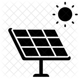 256x256 Solar Panel Icon Of Glyph Style