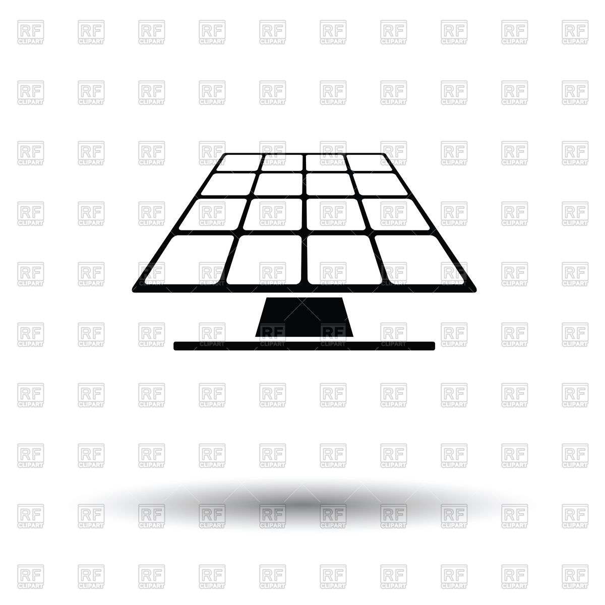 1200x1200 Solar Energy Panel Icon On Grey Background