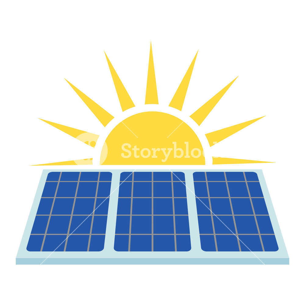 1000x1000 Solar Panel Icon Flat Illustration Of Solar Panel Vector Icon
