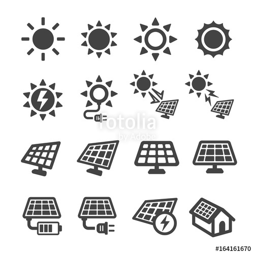 500x500 Solar Energy Icon Stock Image And Royalty Free Vector