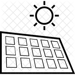 256x256 Solar Icon Of Line Style