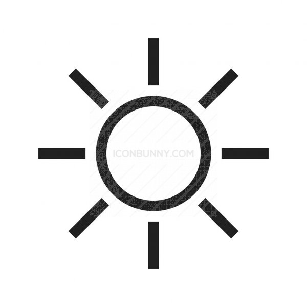 600x600 Sunny Line Icon