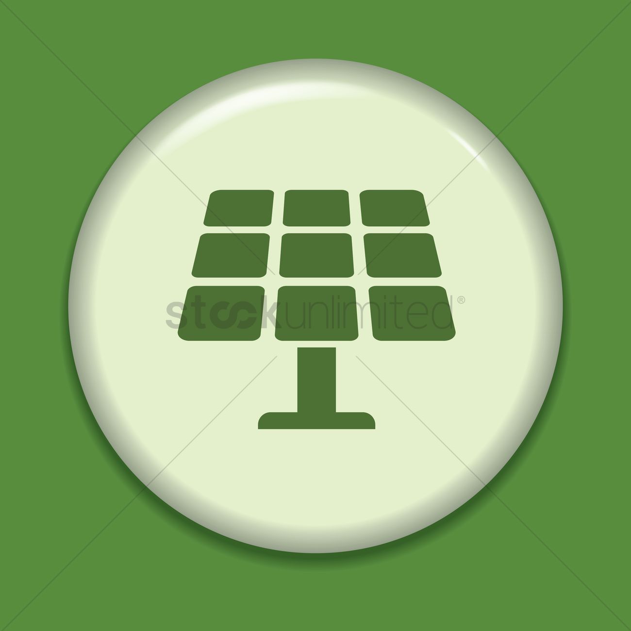 1300x1300 Solar Panel Icon Vector Image