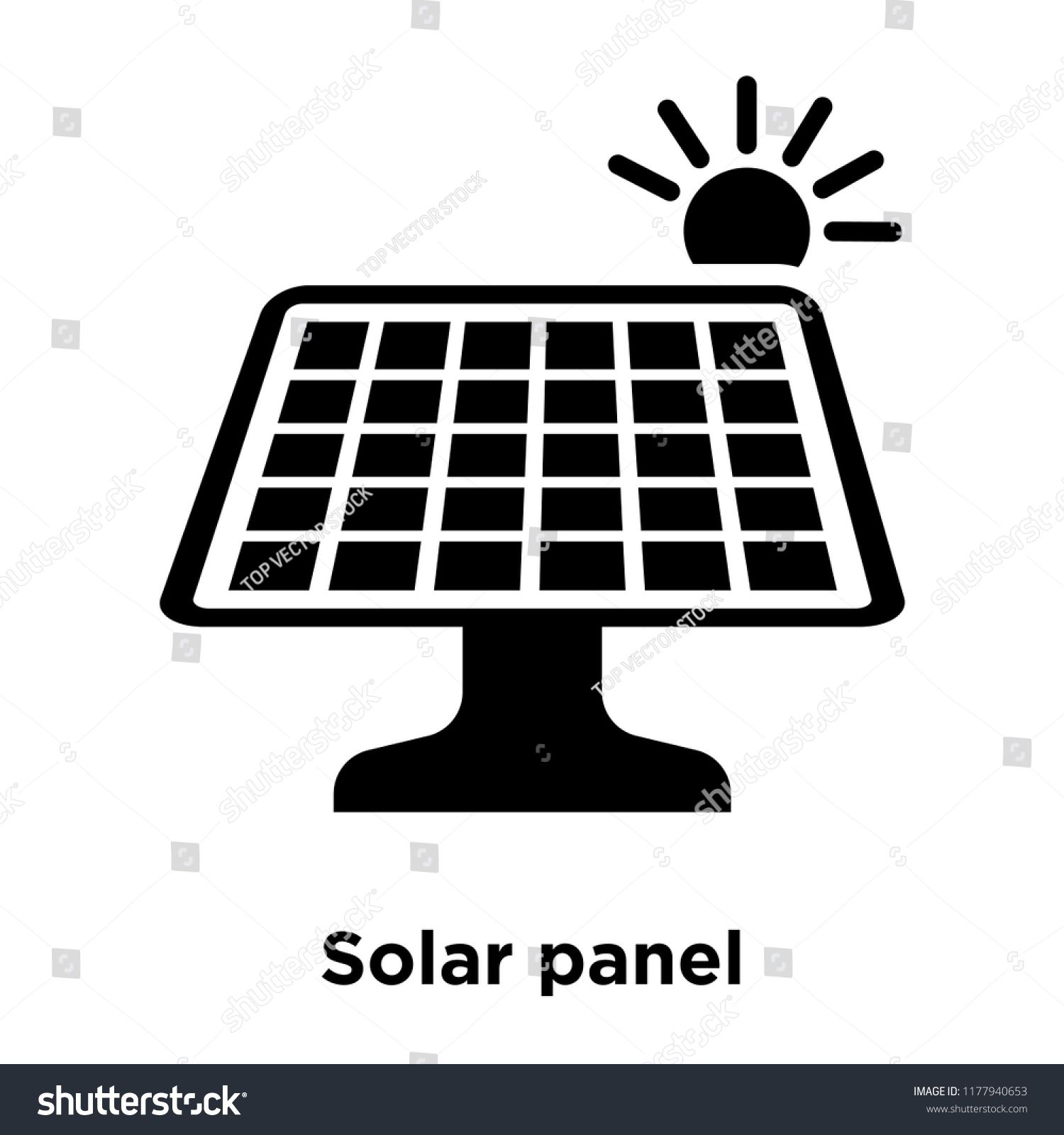 1500x1600 Solar Panel Icon Vector Isolated On White Background, Logo Concept