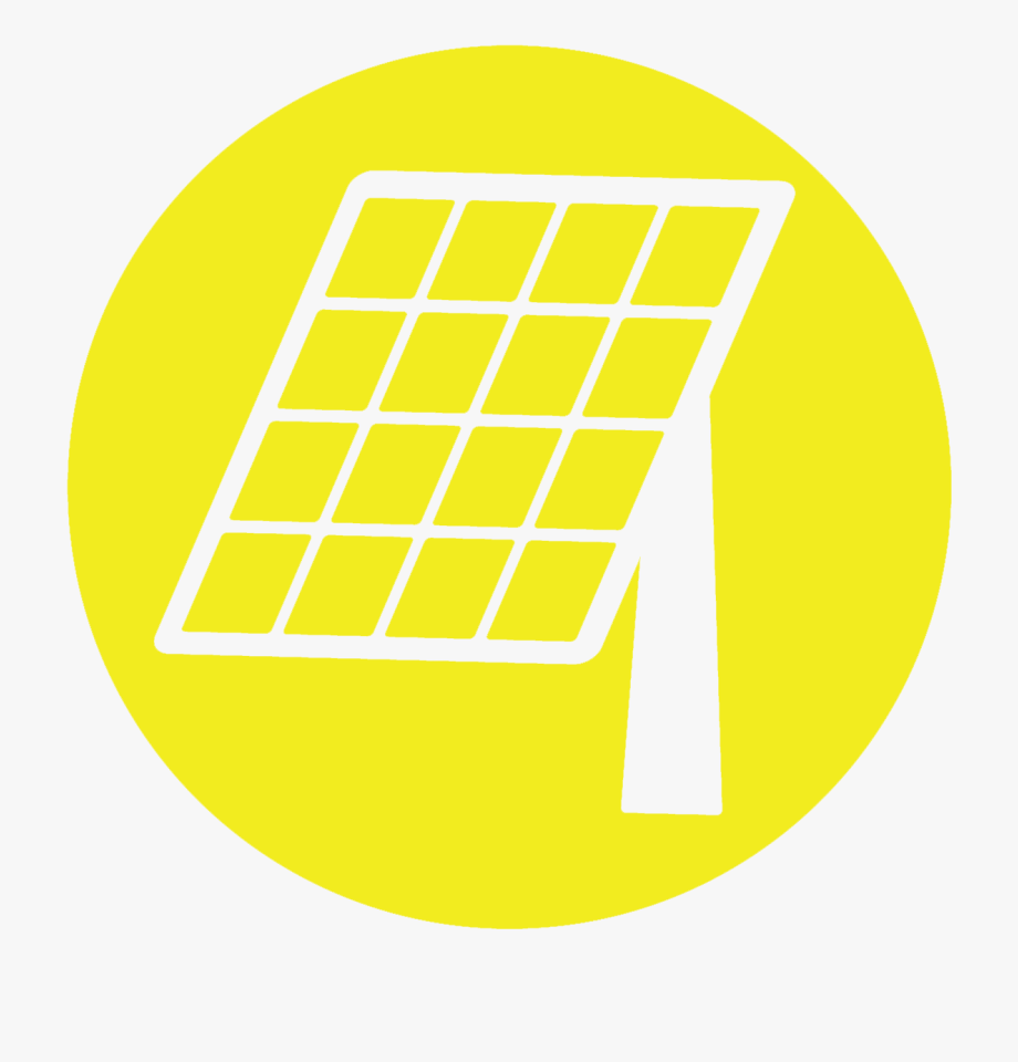 920x960 Solar Panel Icon On Yellow Background